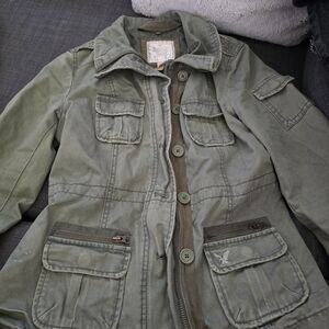 American Eagle Outfitters Olive Utility Jacket